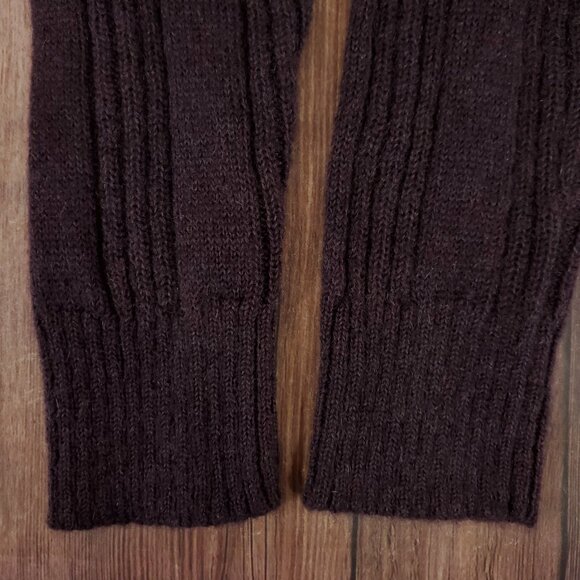 Allsaints Womens Size 10 Galaxy Flex Cardigan Mohair Wool Purple Brown - Picture 8 of 11